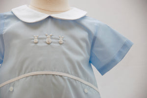 The Baby Blue Griffin Romper