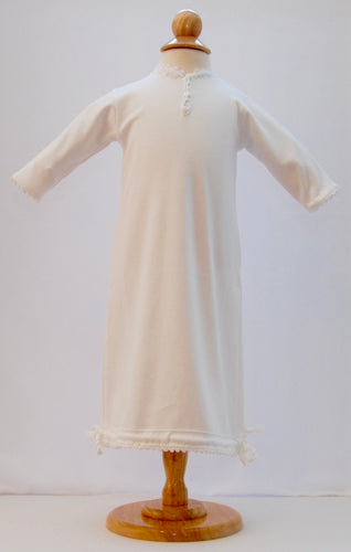 White Pixie Newborn Gown