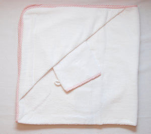 Pink Hooded Towel Set