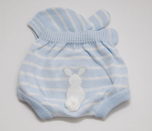 Bunny Diaper Cover and Hat Set