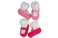 Light Pink Hand Knit Baby Booties