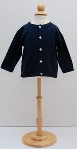 Baby Navy Blue Classic Knit Cardigan